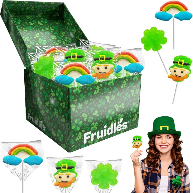 Fruidles St. Patrick's Day Lollipops - 12-Pack - Image 1